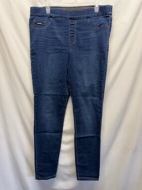 Nine West Dark Blue Pull-On Skinny Jeans 16